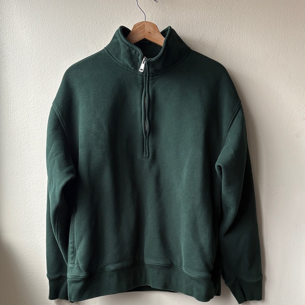 Abercrombie & Fitch Men’s Dark Green 1/4 Zip Size Small
